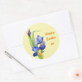 Spring Flowers - Pastel Yellow Happy Paast Ronde Sticker (Envelop)
