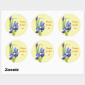 Spring Flowers - Pastel Yellow Happy Paast Ronde Sticker (Vel)