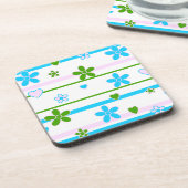 Spring Flowers Patroon Bier Onderzetter (Linkerzijde)