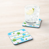 Spring Flowers Patroon Bier Onderzetter (Rechterzijde)