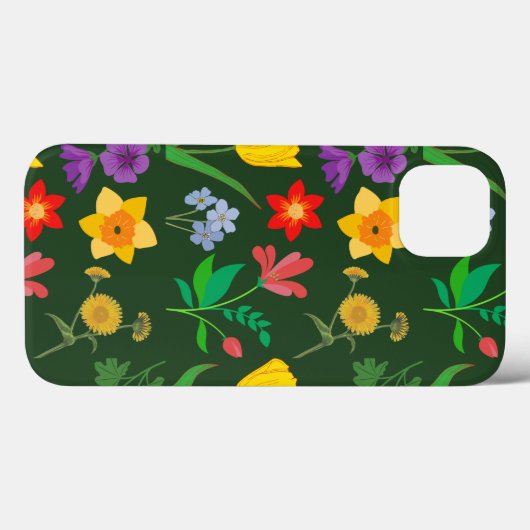 Spring Flowers Patroon Case-Mate iPhone Case (Achterkant (horizontaal))