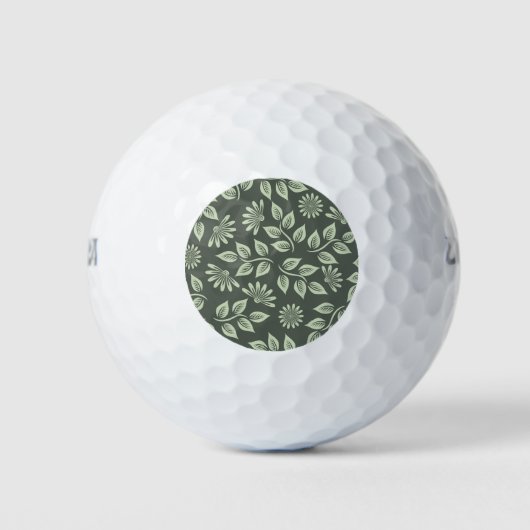 Spring Flowers Patroon Golfballen (Voorkant)