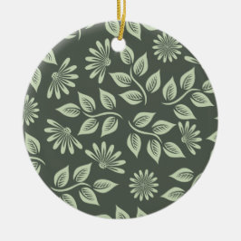 Spring Flowers Patroon Keramisch Ornament