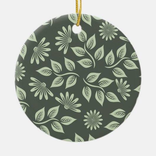 Spring Flowers Patroon Keramisch Ornament (Voorkant)