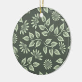 Spring Flowers Patroon Keramisch Ornament (Links)
