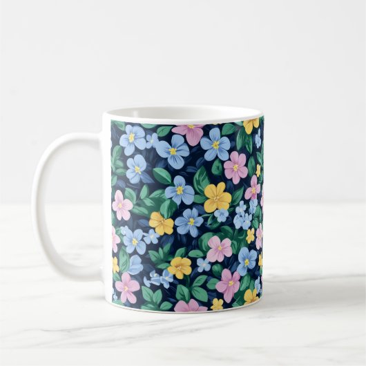 Spring Flowers Patroon Koffiemok (Links)
