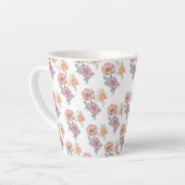 Spring Flowers Patroon Latte Mok (Linkerhoek)