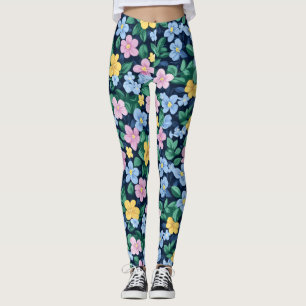 Spring Flowers Patroon Leggings