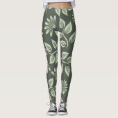 Spring Flowers Patroon Leggings (Voorkant)