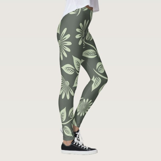 Spring Flowers Patroon Leggings (Rechts)