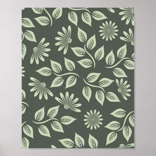 Spring Flowers Patroon Poster (Voorkant)