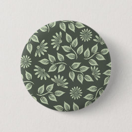 Spring Flowers Patroon Ronde Button 5,7 Cm