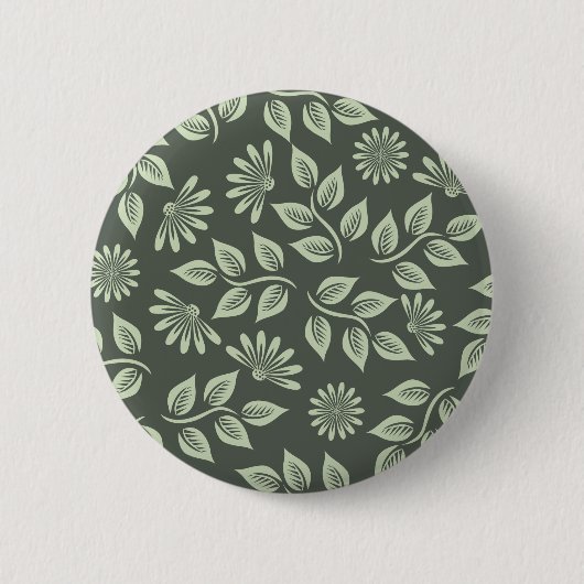 Spring Flowers Patroon Ronde Button 5,7 Cm (Voorkant)