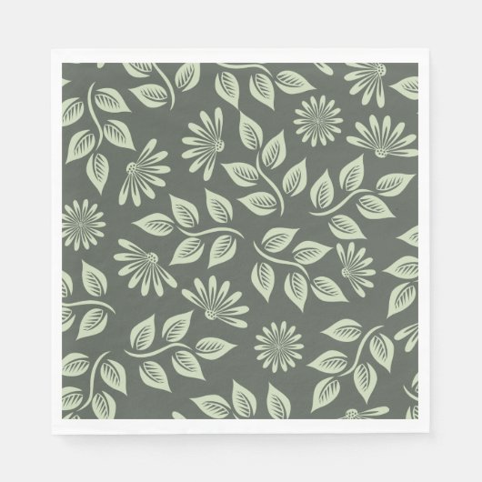 Spring Flowers Patroon Servet (Voorkant)