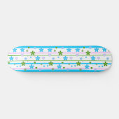 Spring Flowers Patroon Skateboard (Horizontaal)