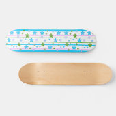 Spring Flowers Patroon Skateboard (Horizontaal)