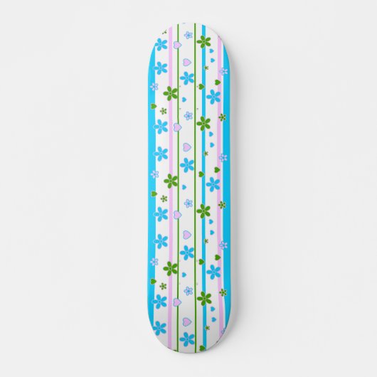 Spring Flowers Patroon Skateboard (Voorkant)