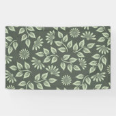 Spring Flowers Patroon Spandoek (Horizontaal)