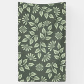 Spring Flowers Patroon Spandoek (Verticaal)