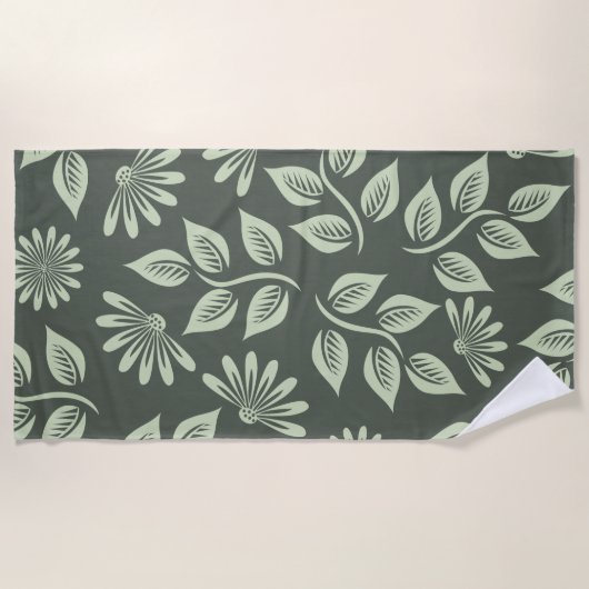 Spring Flowers Patroon Strandlaken (Voorkant)