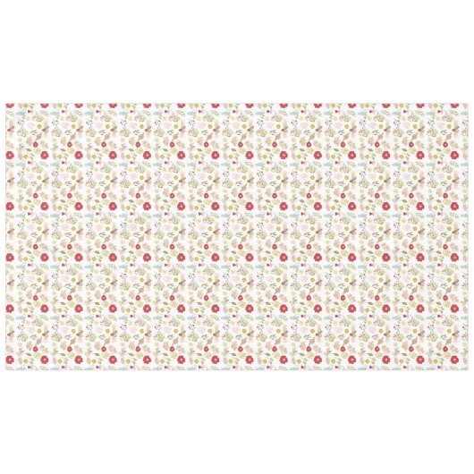 Spring Flowers Patroon Tafelkleed (Voorkant (Horizontaal))