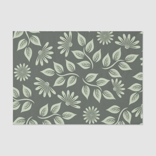 Spring Flowers Patroon Tissuepapier (Voorkant)