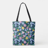 Spring Flowers Patroon Tote Bag (Achterkant)