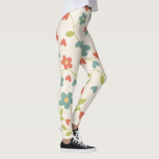 Spring Flowers Pattern Leggings (Rechts)