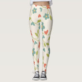 Spring Flowers Pattern Leggings (Voorkant)