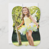 Spring Flowers Pop Tree Meisje Verjaardagsfeestfot Kaart (Achterkant)