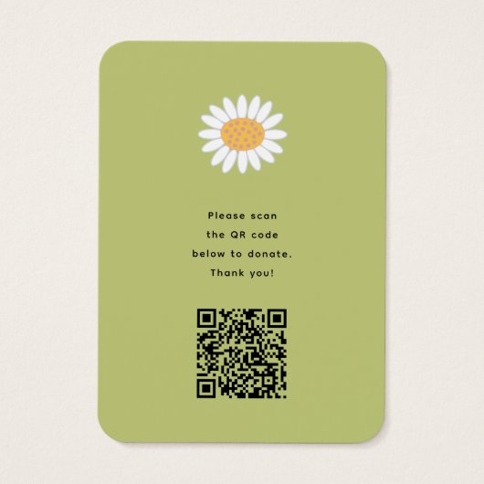 Spring Flowers Pop Tree Verjaardag in plaats van c Visitekaartjes (Achterkant)