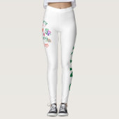 Spring Flowers Rainbow Quote Joggers Leggings (Voorkant)