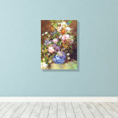 Spring Flowers Renoir Fine Art Canvas Afdruk (Insitu (Houten vloer))