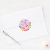 Spring Flowers Retirement Party Favoriet Label (Envelop)