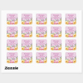 Spring Flowers Retirement Party Favoriet Label (Vel)