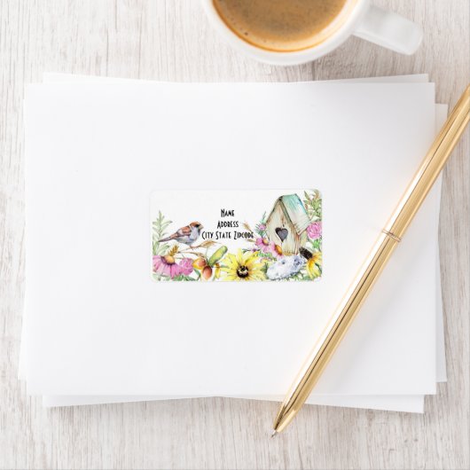 Spring Flowers Return Address Label (Insitu)
