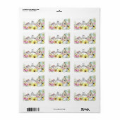 Spring Flowers Return Address Label (Full Sheet)