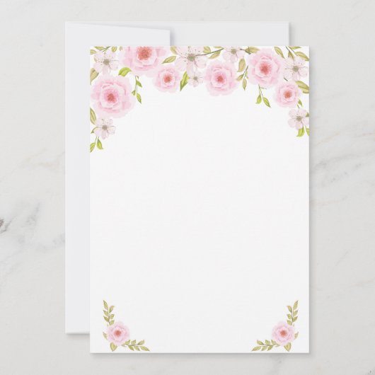 Spring Flowers RN Verpleegkundige Afstudeerfeest Kaart (Achterkant)