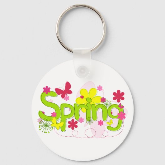 Spring Flowers Sleutelhanger (Voorkant)
