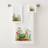 Spring Flowers Snagels Bath Towel Set Bad Handdoek (Insitu)
