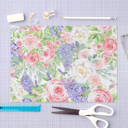 Spring Flowers Tissue Paper – Levendig Bloemcadeau Tissuepapier (Craft)
