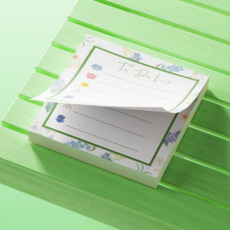 Spring Flowers to Do-lijst Post-it® Notes