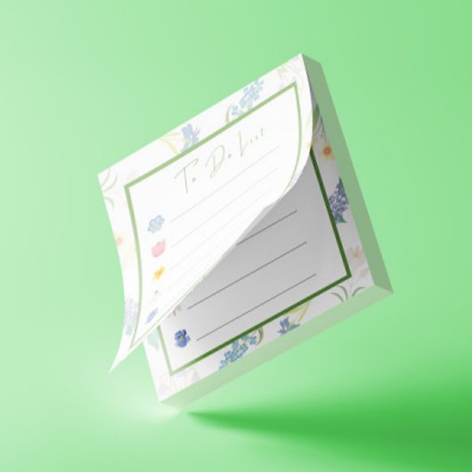 Spring Flowers to Do-lijst Post-it® Notes