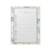 Spring Flowers to Do List Notitieblok (Linkerzijde)
