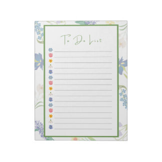 Spring Flowers to Do List Notitieblok
