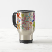 Spring Flowers Travel Mug Reisbeker (Voorkant links)