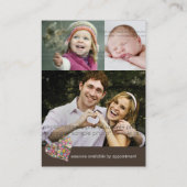 Spring Flowers Valentijn Love Heart Profile Card Visitekaartje (Achterkant)