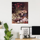 Spring Flowers van Claude Monet Poster (Thuiskantoor)