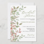 Spring Flowers Waterverf Roze Vrijgezellenfeest Kaart (Voorkant)