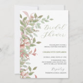 Spring Flowers Waterverf Roze Vrijgezellenfeest Kaart (Voorkant)